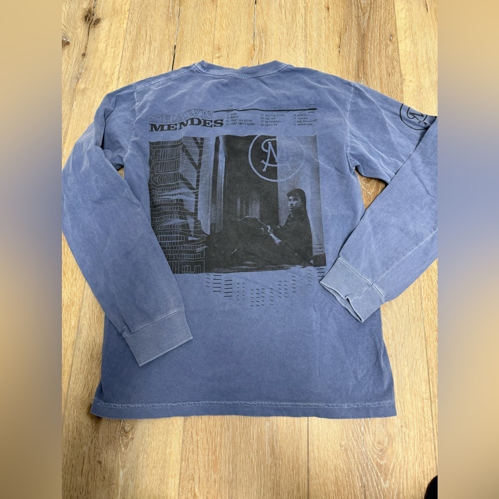 Shawn Mendes Illuminate Long Sleeve Shirt Comfort Colors Album Tracklist Tee